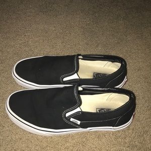 Black vans slip-ons